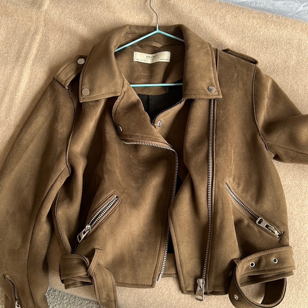 Zara basic - leather jacket size L